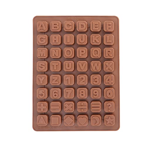 Seifenprofis 48 Buchstaben A-Z Zahlen Sonderzeichen Würfel- Silikonform Seifenform Schokoladenform 24 * 18 * 1,5cm von Seifenprofis