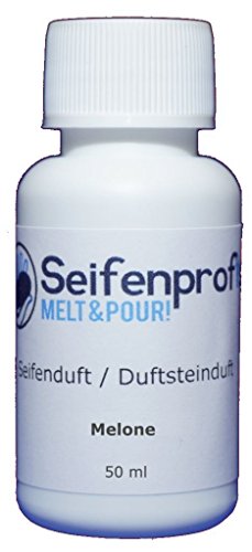 Seifenprofis 50 ml Seifenduft (Melone) Duftöl zur Seifenherstellung 100% vegan biologisch Badebomben Kerzenduft Raumduft Seifengießen von Seifenprofis