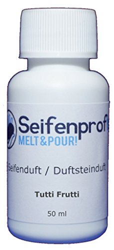 Seifenprofis 50 ml Seifenduft (Tutti Frutti) Duftöl zur Seifenherstellung 100% vegan biologisch Badebomben Kerzenduft Raumduft Seifengießen von Seifenprofis