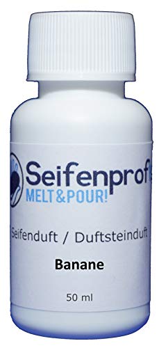 Seifenprofis 50 ml Seifenduft (Banane) Duftöl zur Seifenherstellung 100% vegan biologisch Badebomben Kerzenduft Raumduft Seifengießen von Seifenprofis