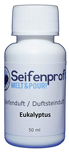 Seifenprofis 50 ml Seifenduft (Eukalyptus) Duftöl zur Seifenherstellung 100% vegan biologisch Badebomben Kerzenduft Raumduft Seifengießen von Seifenprofis