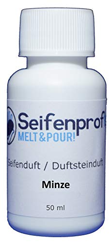 Seifenprofis 50 ml Seifenduft (Minze) Duftöl zur Seifenherstellung 100% vegan biologisch Badebomben Kerzenduft Raumduft Seifengießen von Seifenprofis