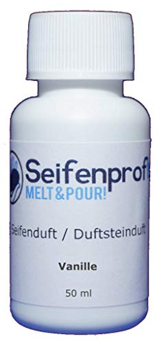 Seifenprofis 50 ml Seifenduft (Vanille) Duftöl zur Seifenherstellung 100% vegan biologisch Badebomben Kerzenduft Raumduft Seifengießen von Seifenprofis