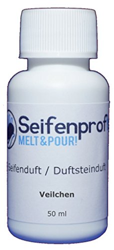 Seifenprofis 50 ml Seifenduft (Veilchen) Duftöl zur Seifenherstellung 100% vegan biologisch Badebomben Kerzenduft Raumduft Seifengießen von Seifenprofis