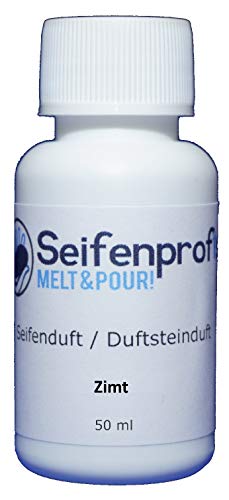 Seifenprofis 50 ml Seifenduft (Zimt) Duftöl zur Seifenherstellung 100% vegan biologisch Badebomben Kerzenduft Raumduft Seifengießen von Seifenprofis