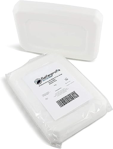 Bio Sheabutter - Glycerinseife, Rohseife, Seifenbasis zum Seifengießen, 100% Vegan (1kg Sheabutter + 1kg Transparent) von Seifenprofis