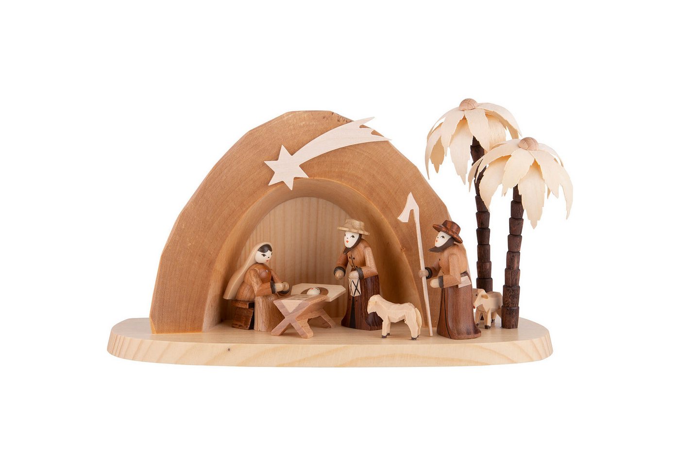 Seiffener Kunsthandwerk Theo Lorenz Dekofigur Weihnachtskrippe - Grotte (15cm) von Theo Lorenz Kunsthandwerk von Seiffener Kunsthandwerk Theo Lorenz