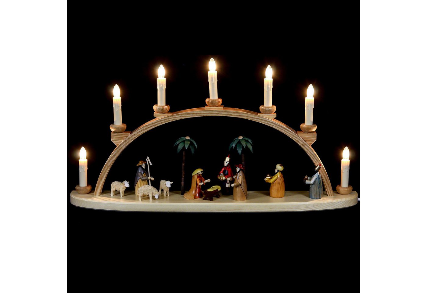 Seiffener Kunsthandwerk Theo Lorenz Schwibbogen Schwibbogen Christi Geburt (60cm) von Theo Lorenz Kunsthandwerk von Seiffener Kunsthandwerk Theo Lorenz