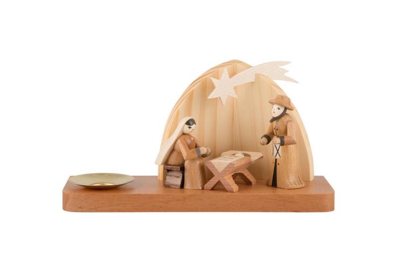 Seiffener Kunsthandwerk Theo Lorenz Schwibbogen Weihnachtskrippe - Heilige Familie (9cm) von Theo Lorenz Kunsthandwerk von Seiffener Kunsthandwerk Theo Lorenz