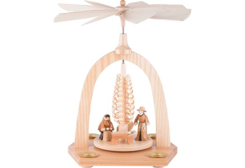 Seiffener Kunsthandwerk Theo Lorenz Weihnachtspyramide 1-stöckige Pyramide Krippe (23cm) von Theo Lorenz Kunsthandwerk von Seiffener Kunsthandwerk Theo Lorenz