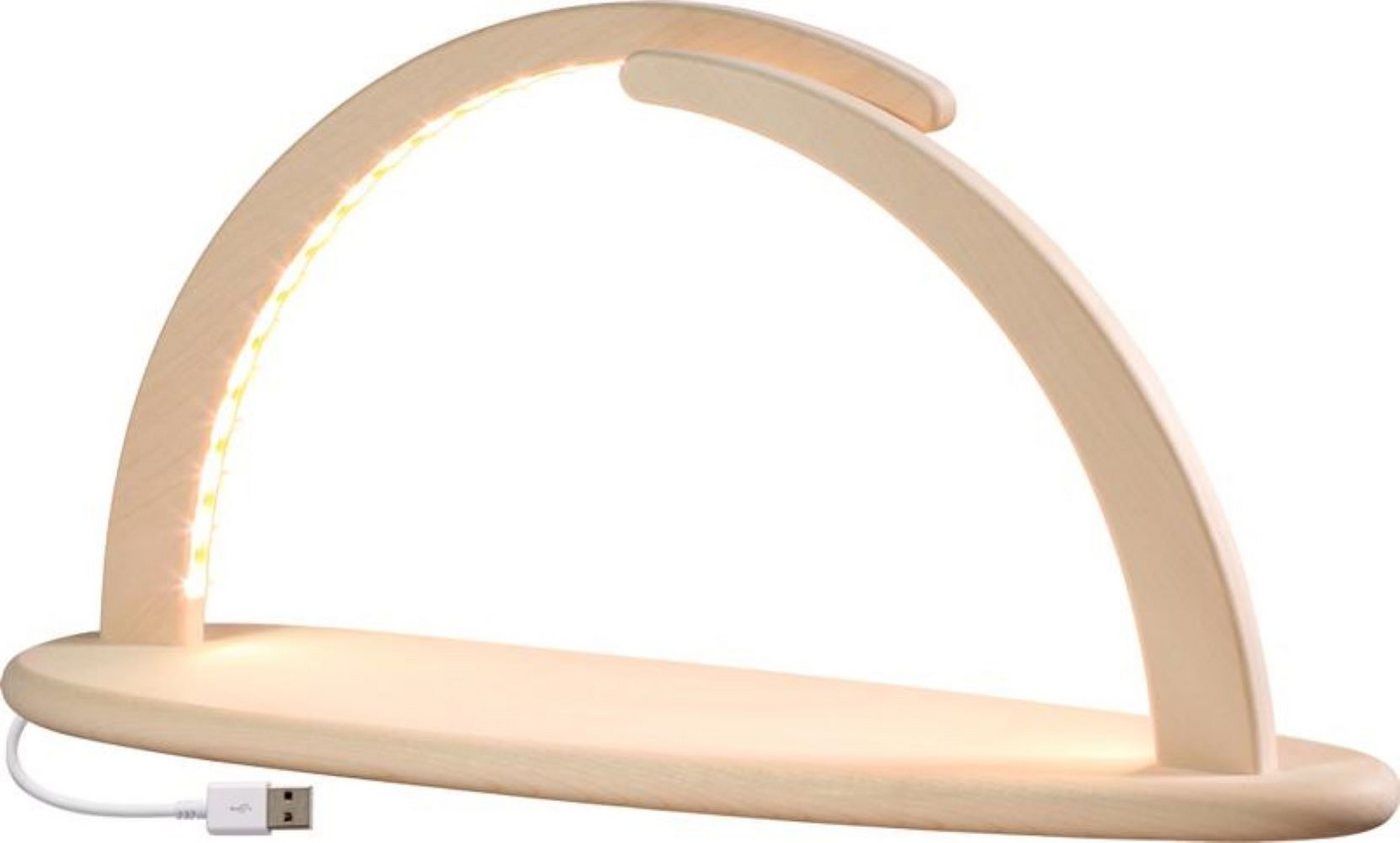 Seiffener Volkskunst eG LED Schwibbogen Bogen groß leer - zum Selberbestücken - LED inkl. USB-Stecker von Seiffener Volkskunst eG