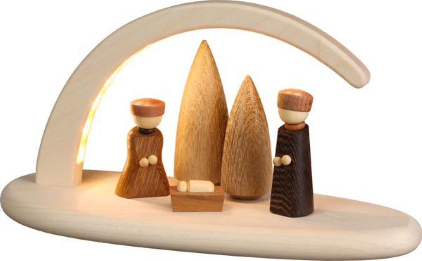 Seiffener Volkskunst eG LED Schwibbogen Lichterbogen klein - Bogen Christi Geburt- LED inkl. USB-Stecker Seiffener Volkskunst eG LED Schwibbogen Lichterbogen klein - Bogen Christi Geburt- LED inkl. USB-Stecker von Seiffener Volkskunst eG