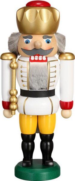 Seiffener Volkskunst eG Nussknacker 25 cm König aus dem Erzgebirge 3 Farben wählbar von Seiffener Volkskunst eG