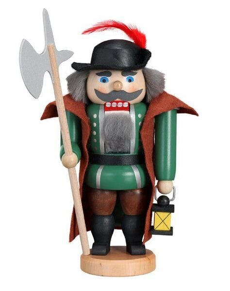 Seiffener Volkskunst eG Nussknacker aus Seiffen Nachtwächter 21 cm- aus dem Erzgebirge von Seiffener Volkskunst eG