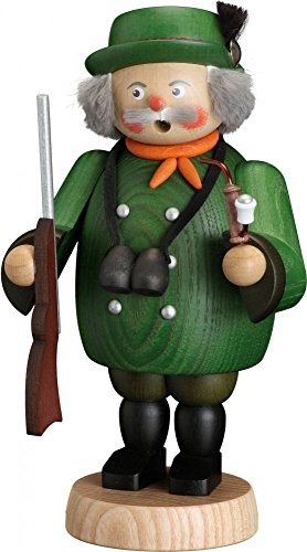 Seiffener Volkskunst | Räuchermännchen Erzgebirge | Gemütliche Typen 19 cm | Räucherfigur | Erzgebirgische Volkskunst | 12653 | Jäger von Seiffener Volkskunst