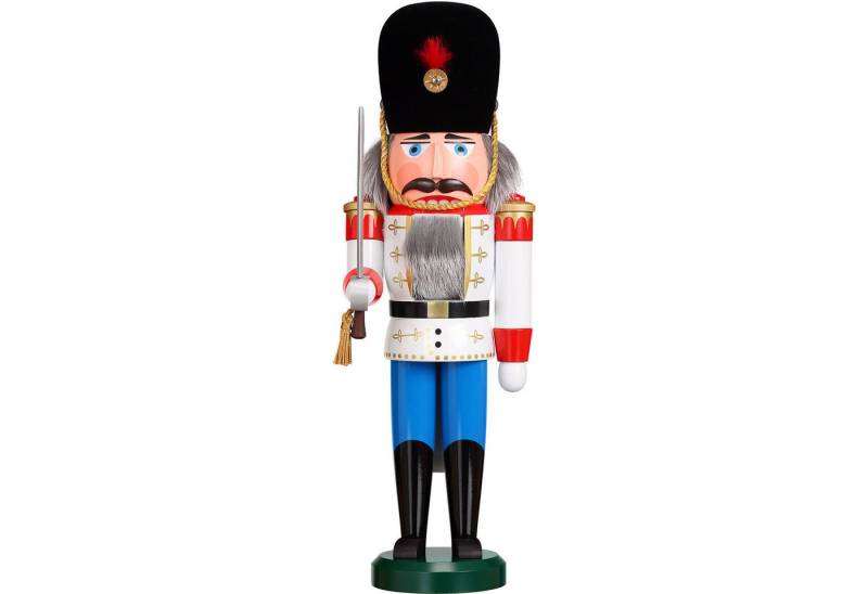 Seiffener Volkskunst Nussknacker Däne weiß (39cm) Nussknacker von Seiffener Volkskunst von Seiffener Volkskunst
