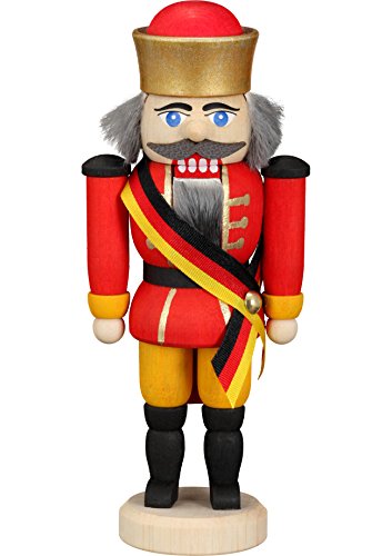 Seiffener Volkskunst Nussknacker Deutscher Typ original Erzgebirge (13 cm) von Seiffener Volkskunst
