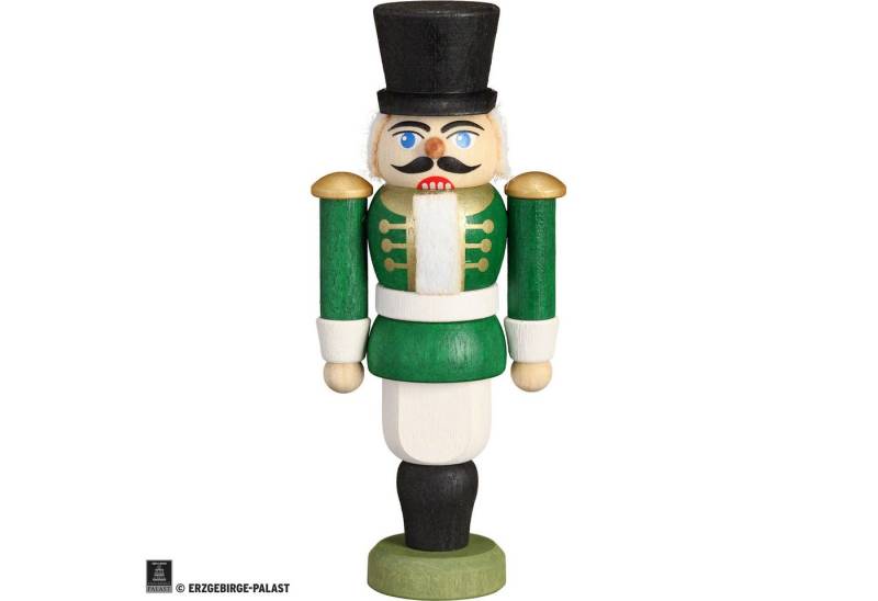 Seiffener Volkskunst Nussknacker Husar grün (9cm) Nussknacker von Seiffener Volkskunst von Seiffener Volkskunst