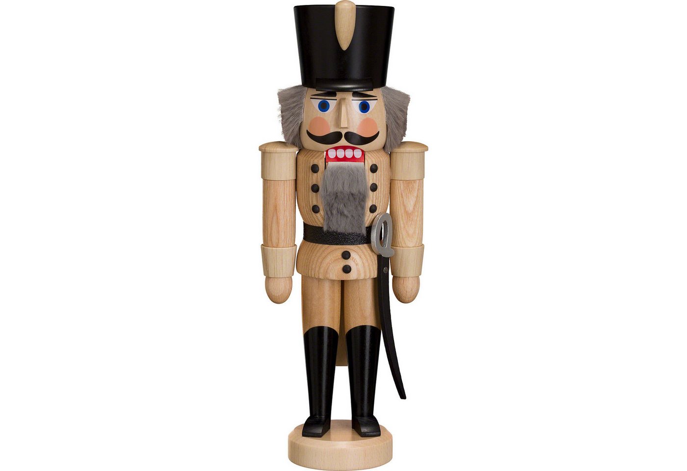 Seiffener Volkskunst Nussknacker Husar natur (28cm) Nussknacker von Seiffener Volkskunst von Seiffener Volkskunst