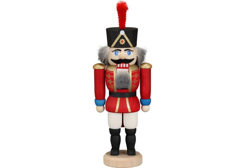 Seiffener Volkskunst Nussknacker Husar rot (12cm) Nussknacker von Seiffener Volkskunst von Seiffener Volkskunst