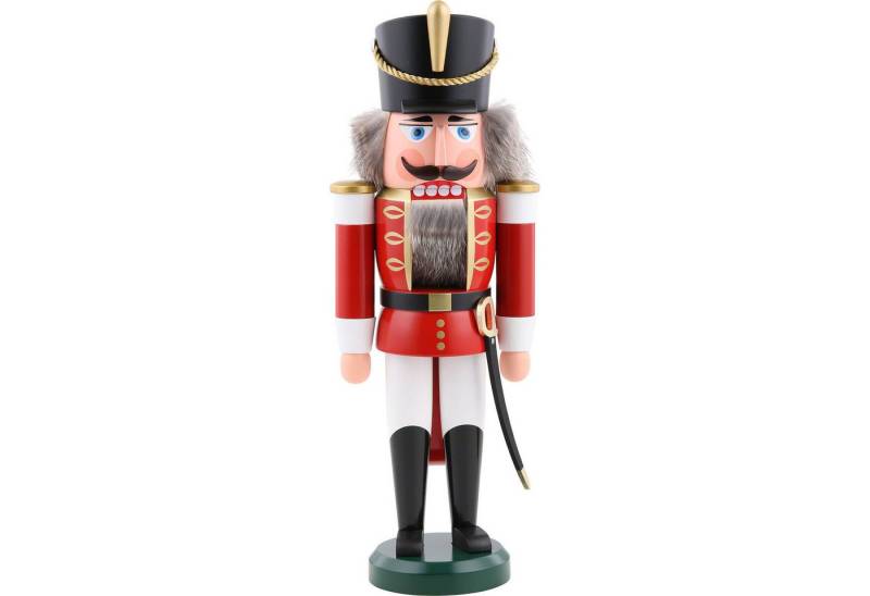 Seiffener Volkskunst Nussknacker Husar rot (37cm) Nussknacker von Seiffener Volkskunst von Seiffener Volkskunst