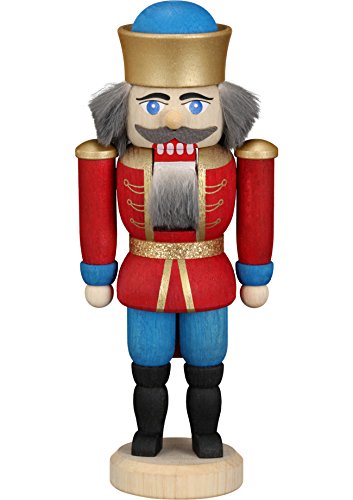 Seiffener Volkskunst Nussknacker König 12 cm (rot) von Seiffener Volkskunst