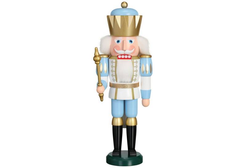 Seiffener Volkskunst Nussknacker König exclusiv 40 cm - tolle Farben zur Wahl aus dem Erzgebirge, aus dem Erzgebirge von Seiffener Volkskunst