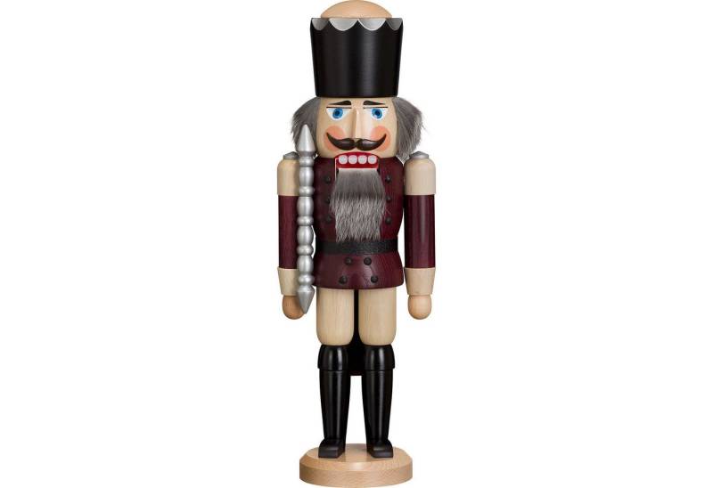 Seiffener Volkskunst Nussknacker König lasiert aubergine (38cm) Nussknacker von Seiffener Volkskunst von Seiffener Volkskunst