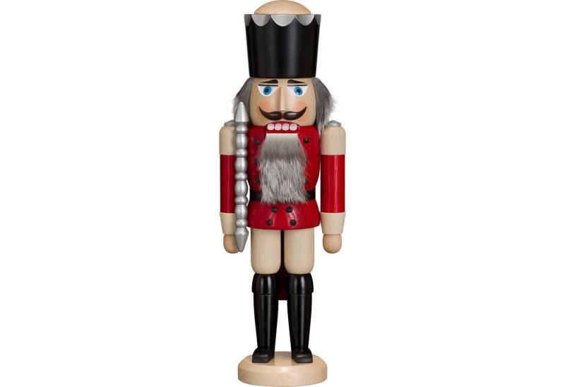 Seiffener Volkskunst Nussknacker König lasiert rot (38cm) Nussknacker von Seiffener Volkskunst von Seiffener Volkskunst