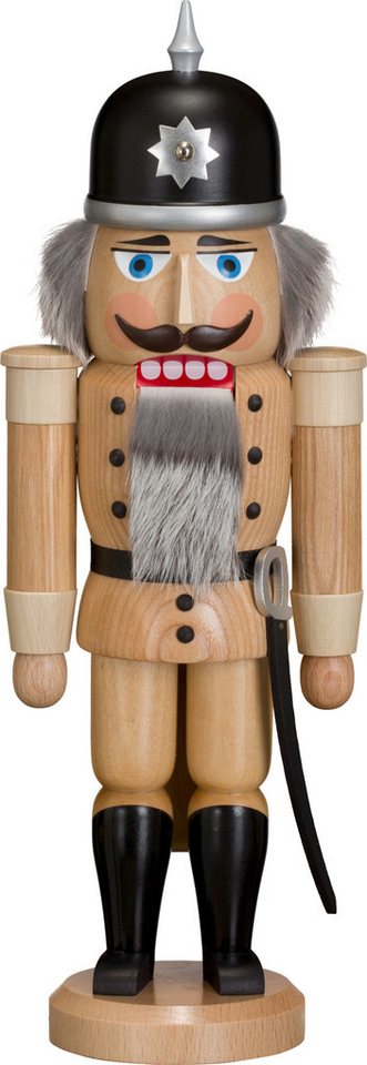 Seiffener Volkskunst Nussknacker Nussknacker Soldat natur, Handarbeit aus dem Erzgebirge von Seiffener Volkskunst