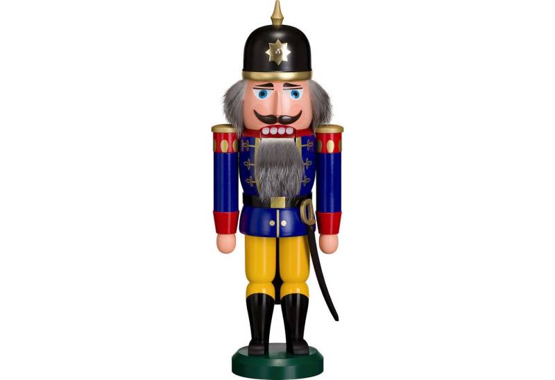 Seiffener Volkskunst Nussknacker Soldat blau (36cm) Nussknacker von Seiffener Volkskunst von Seiffener Volkskunst