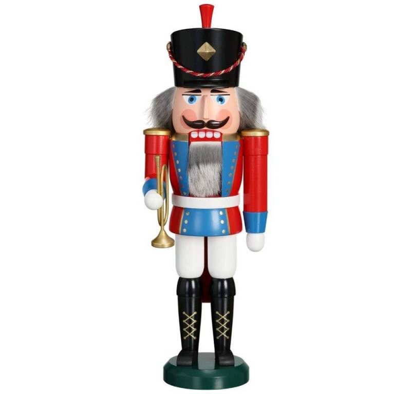 Seiffener Volkskunst Nussknacker Trompeter, 39 cm - wunderschön aus dem Erzgebirge von Seiffener Volkskunst