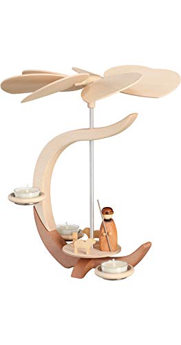 Seiffener Volkskunst Pyramide C-Form Schäfer ca. 30 cm (ohne Kerzen) von Seiffener Volkskunst