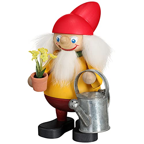 Seiffener Volkskunst - Räucherfigur - Räuchermann "Gartenheinzel" - Größe: 15cm - Made in Germany von Seiffener Volkskunst