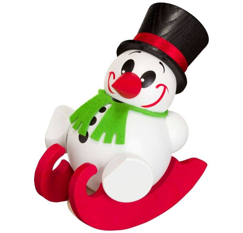 Seiffener Volkskunst Räuchermännchen Kugelräucherfigur Cool Man fährt Schlitten, 10 cm, aus dem Erzgebirge Seiffener Volkskunst Räuchermännchen Kugelräucherfigur Cool Man fährt Schlitten, 10 cm, aus dem Erzgebirge von Seiffener Volkskunst