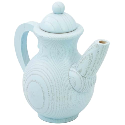 Seiffener Volkskunst | Räuchermännchen Räucherfigur | Räucherkanne Kaffeekanne Kanne | Erzgebirgische Volkskunst | Höhe 12 cm | Aqua von Seiffener Volkskunst