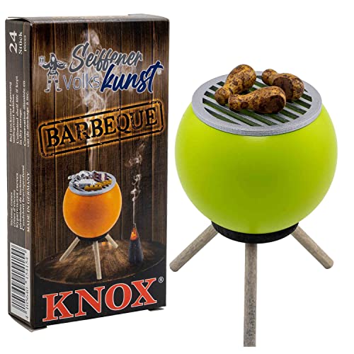 Seiffener Volkskunst | Räucherofen Grillofen | Räucherfigur 10 cm | Grill + Räucherkerzen BBQ | Räuchergrill mit Hühnerbeinen | grün + Knox Seiffener Volkskunst | Räucherofen Grillofen | Räucherfigur 10 cm | Grill + Räucherkerzen BBQ | Räuchergrill mit Hühnerbeinen | grün + Knox von Seiffener Volkskunst