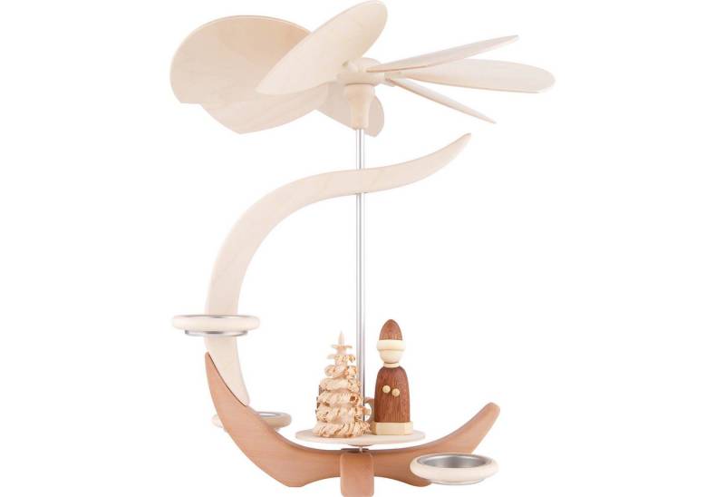 Seiffener Volkskunst Weihnachtspyramide 1-stöckige Pyramide C-Form - Weihnachtsmotiv (30cm) von Seiffener Volk von Seiffener Volkskunst