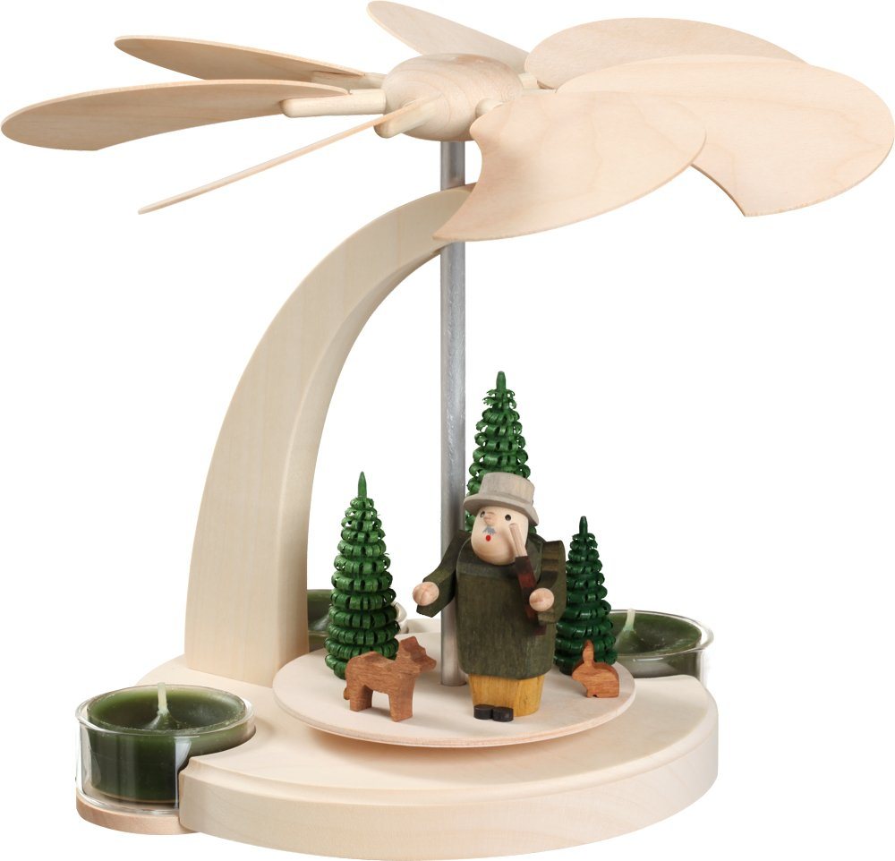Seiffener Volkskunst Weihnachtspyramide Moderne Teelicht Bogenpyramide aus Holz 18 cm Waldmotiv Seiffener Volkskunst Weihnachtspyramide Moderne Teelicht Bogenpyramide aus Holz 18 cm Waldmotiv von Seiffener Volkskunst