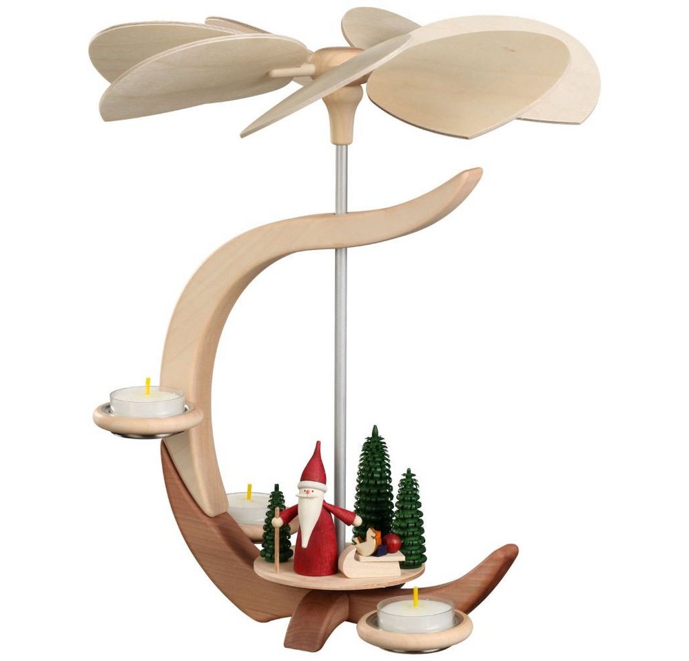 Seiffener Volkskunst Weihnachtspyramide Pyramide C-Form Weihnachsmann mit Schlitten, 30 cm Seiffener Volkskunst Weihnachtspyramide Pyramide C-Form Weihnachsmann mit Schlitten, 30 cm von Seiffener Volkskunst