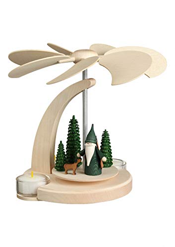 Seiffener Volkskunst | Weihnachtspyramide Teelicht Bogenpyramide | 18 cm Pyramide | Moderne Volkskunst aus dem Erzgebirge | 16261 | Jägerwichtel Seiffener Volkskunst | Weihnachtspyramide Teelicht Bogenpyramide | 18 cm Pyramide | Moderne Volkskunst aus dem Erzgebirge | 16261 | Jägerwichtel von Seiffener Volkskunst