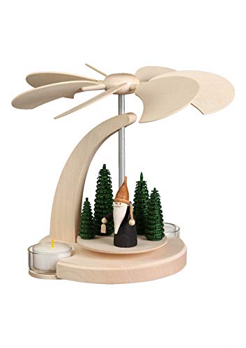 Seiffener Volkskunst | Weihnachtspyramide Teelicht Bogenpyramide | 18 cm Pyramide | Moderne Volkskunst aus dem Erzgebirge | 16266 | Bergwichtel Seiffener Volkskunst | Weihnachtspyramide Teelicht Bogenpyramide | 18 cm Pyramide | Moderne Volkskunst aus dem Erzgebirge | 16266 | Bergwichtel von Seiffener Volkskunst