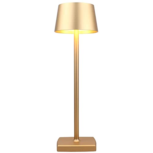 Tischlampe Kabellos, 6000mAh Akku Aufladbar, IP54 Wasserdicht, Warmes Licht LED, Tippen Sie auf Dimmen, Alle Aluminiumlegierungen, Gold Tischlampe Kabellos, 6000mAh Akku Aufladbar, IP54 Wasserdicht, Warmes Licht LED, Tippen Sie auf Dimmen, Alle Aluminiumlegierungen, Gold von Seihoae