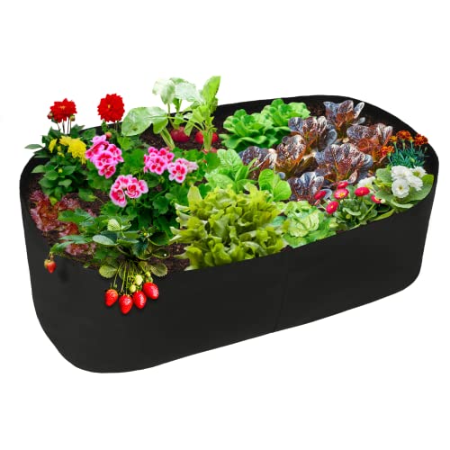 Pflanztasche für den Garten, atmungsaktiv, Pflanztasche, Gemüsebeutel, für Balkon, Garten, Garten, Schwarz von Seika