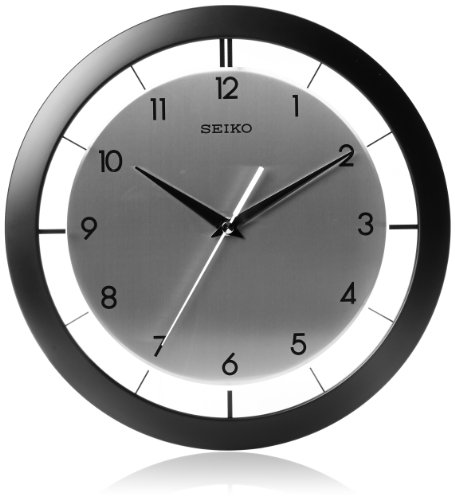 SEIKO St James Wanduhr, gebürstetes Metall, 27,9 cm, Schwarz SEIKO St James Wanduhr, gebürstetes Metall, 27,9 cm, Schwarz von Seiko