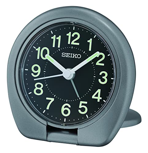 Seiko Clock Reisewecker analog grau QHT018T von Seiko