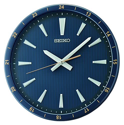 Seiko Clock Wanduhr analog blau QXA802L von Seiko