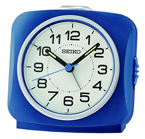 Seiko Clock Wecker analog blau QHE194L von Seiko