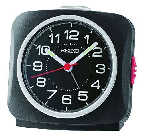Seiko Clock Wecker analog schwarz QHE194K von Seiko