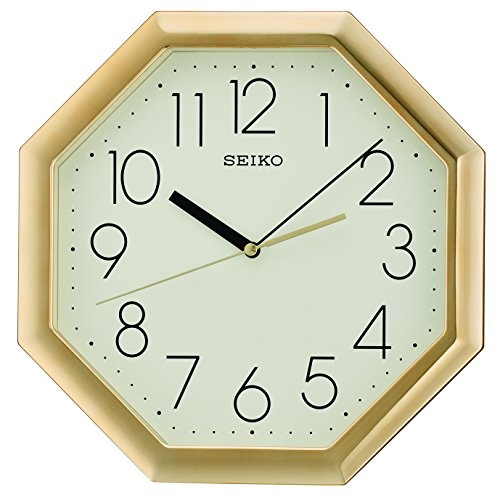 Seiko Octagon Wanduhr – Gold, 30,2 x 5,1 x 29,8 cm Seiko Octagon Wanduhr – Gold, 30,2 x 5,1 x 29,8 cm von Seiko